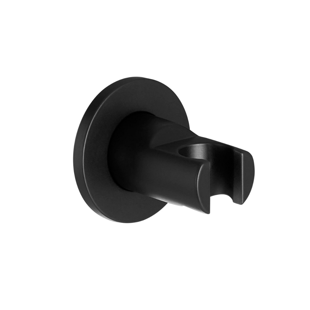 Cut out image of the Roca Round Matt Black Shower Handset Bracket